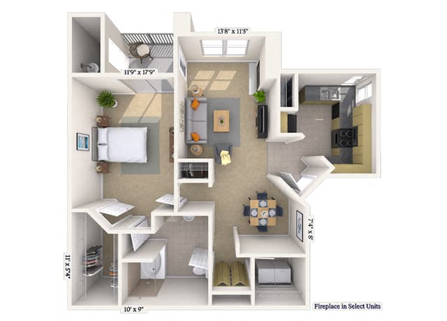 Floorplan image of unit 013038