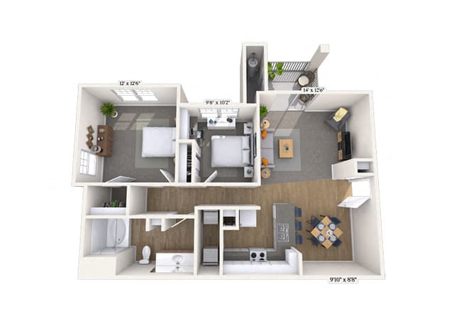 Floorplan image of unit 1247