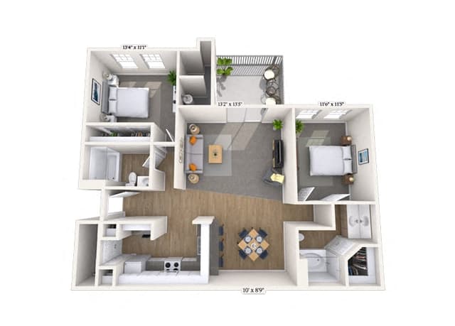 Floorplan image of unit 2162
