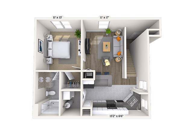 Floorplan image of unit 0111-201