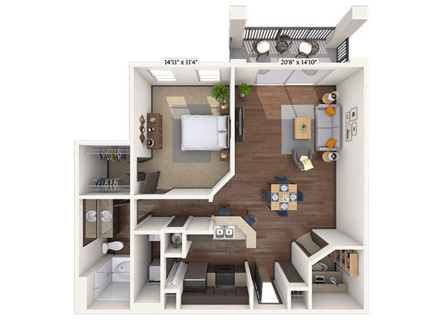 Floorplan image of unit 05512
