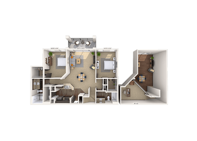 Floorplan image of unit 08833