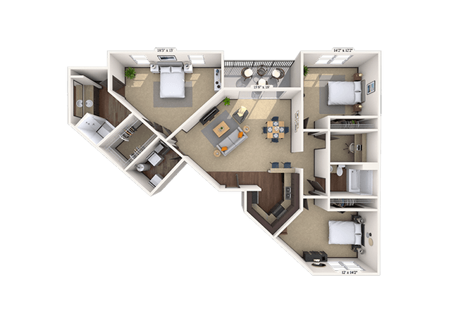 Floorplan image of unit 06615