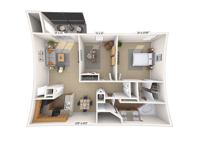 Floorplan image of unit 02141323
