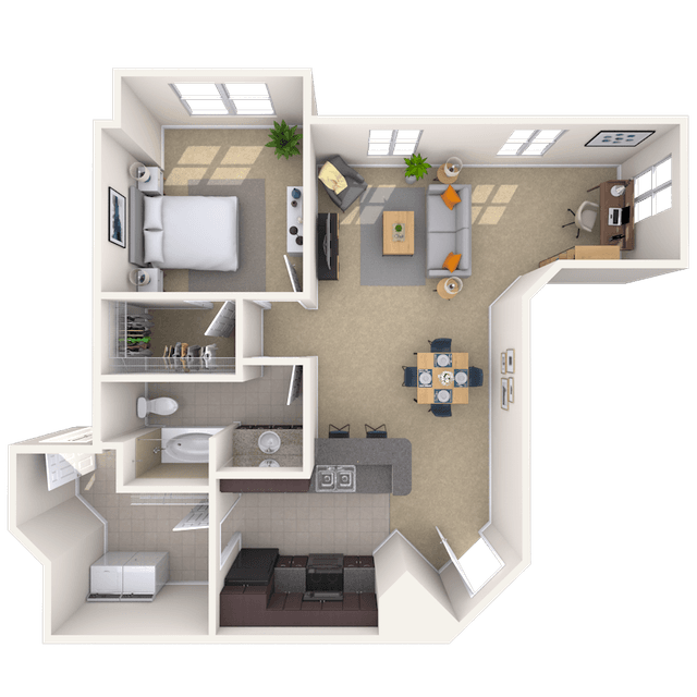 Floorplan image of unit 02943