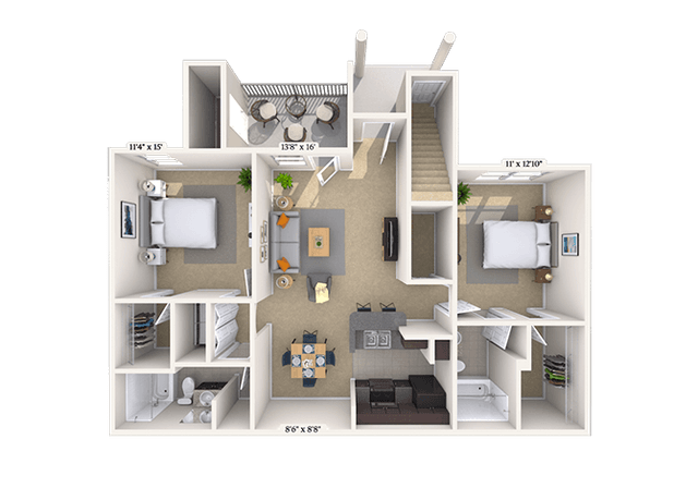 Floorplan image of unit 011611