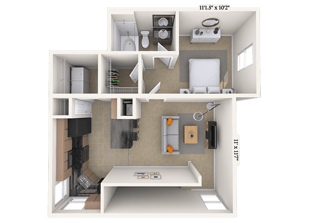 Floorplan image of unit 29220