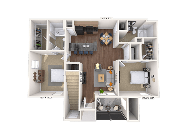 Floorplan image of unit 09212