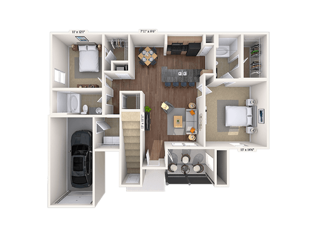 Floorplan image of unit 27213