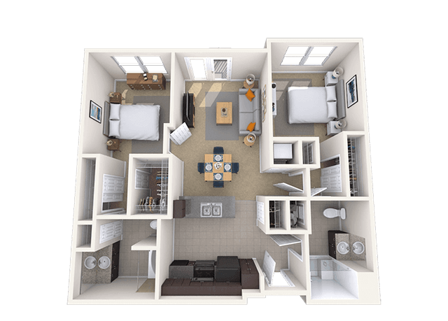Floorplan image of unit 4210