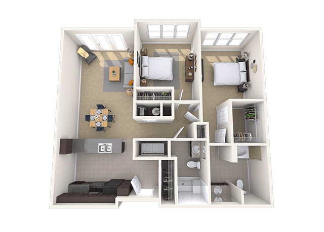 Floorplan image of unit 3410
