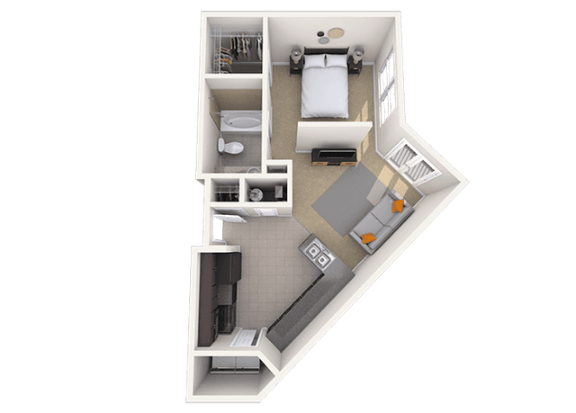 Floorplan image of unit 2207