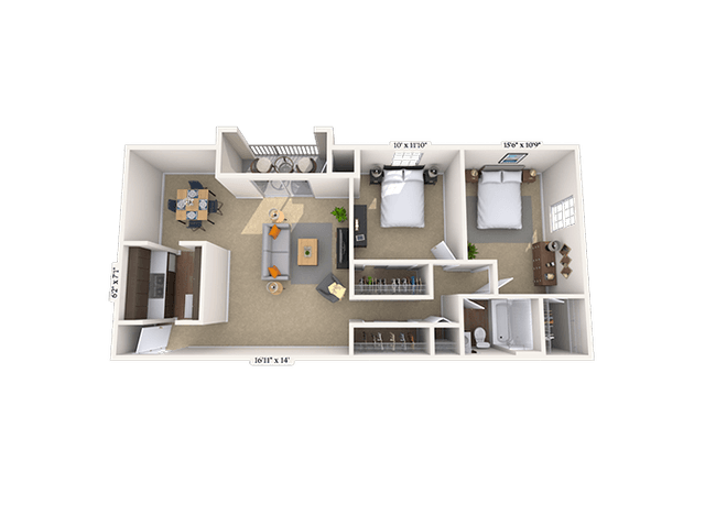 Floorplan image of unit 00003202