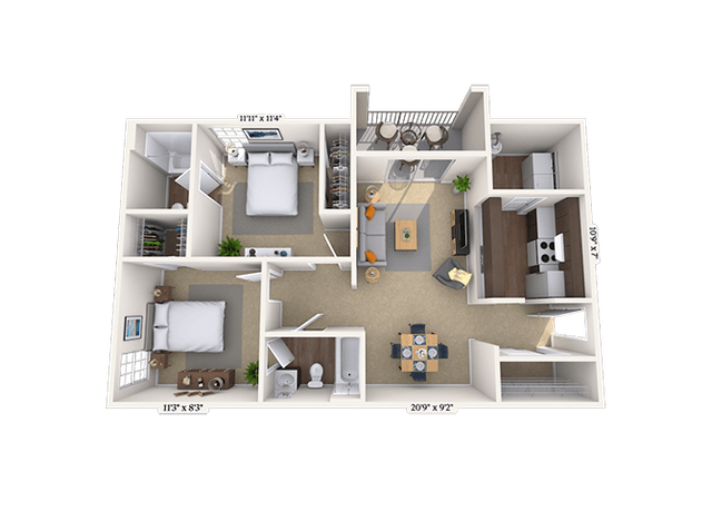 Floorplan image of unit 0000612E