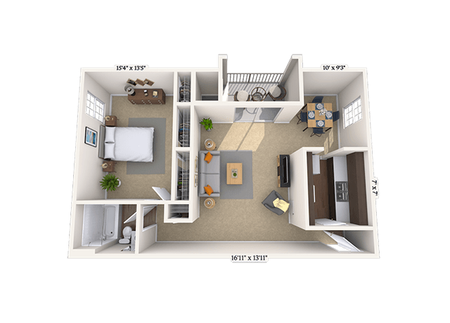Floorplan image of unit 00003203