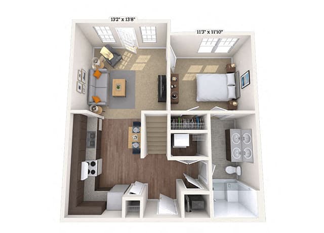 Floorplan image of unit 200C368