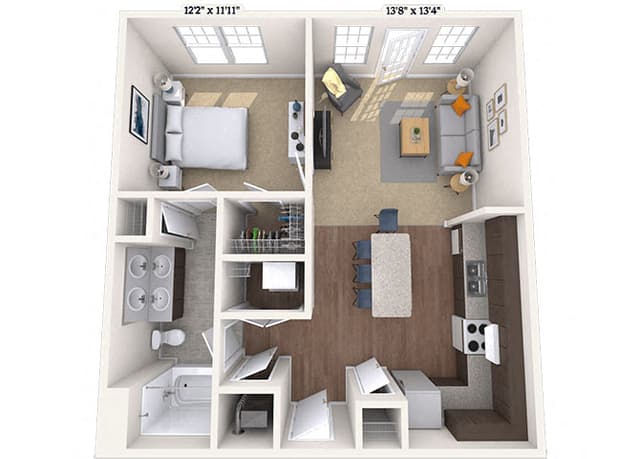 Floorplan image of unit 200D383