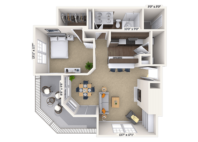 Floorplan image of unit 010212