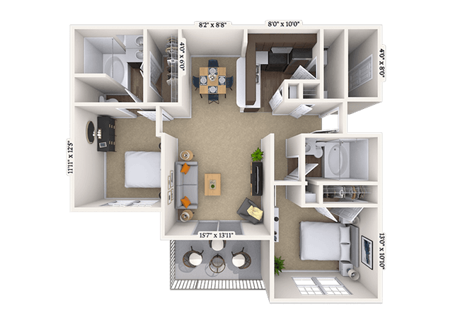 Floorplan image of unit 010623
