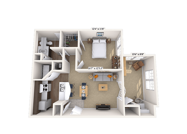 Floorplan image of unit 10100627