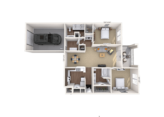 Floorplan image of unit 13130121