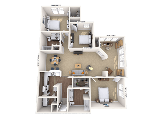 Floorplan image of unit 08080723