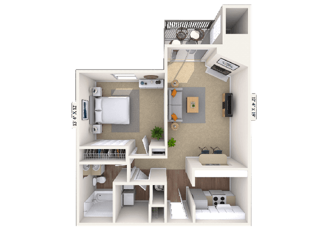 Floorplan image of unit 092052E