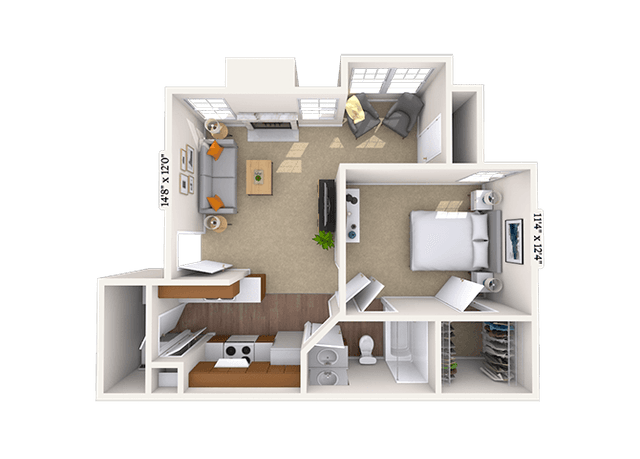 Floorplan image of unit 07709