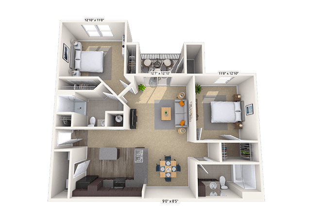 Floorplan image of unit SS301