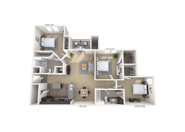 Floorplan image of unit AA211