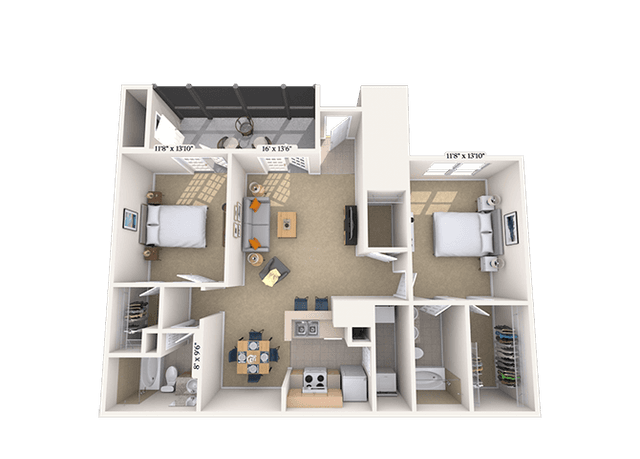 Floorplan image of unit 012416