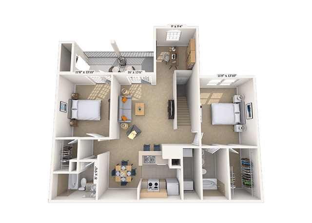 Floorplan image of unit 012725