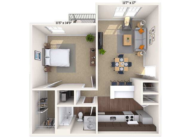 Floorplan image of unit 030302
