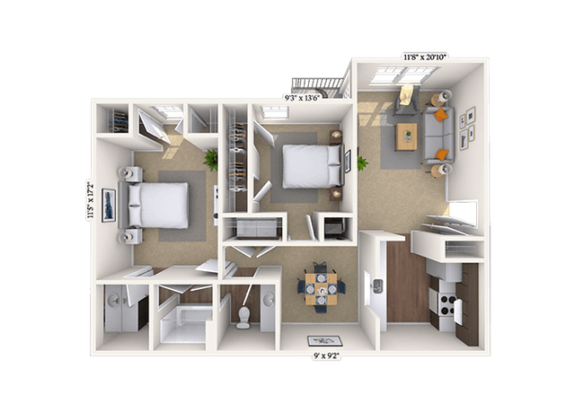 Floorplan image of unit 111111