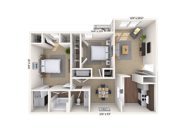 Floorplan image of unit 020204