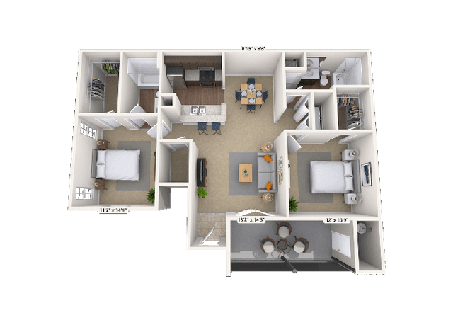 Floorplan image of unit 011528
