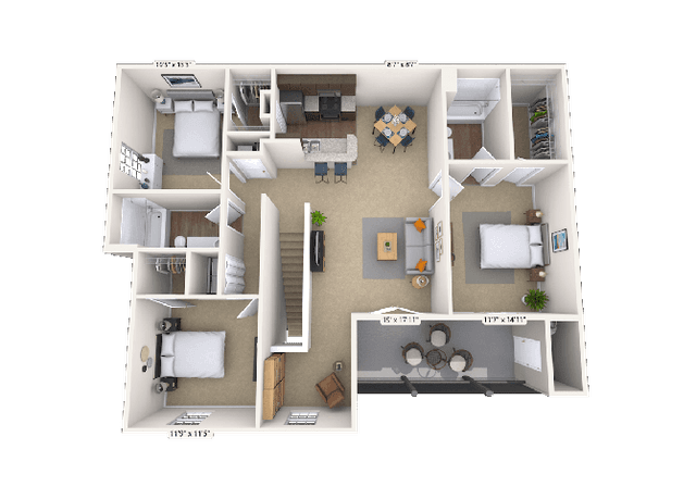 Floorplan image of unit 011124