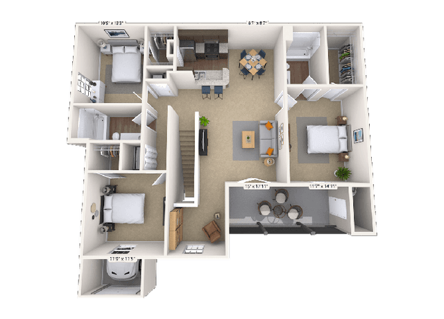 Floorplan image of unit 010321
