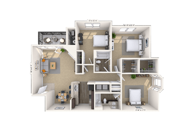 Floorplan image of unit 02213